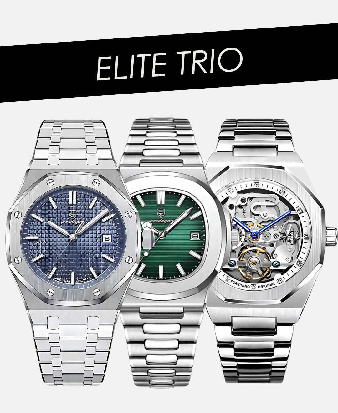 The Elite Trio - Oak + Nautilius + Skeleton