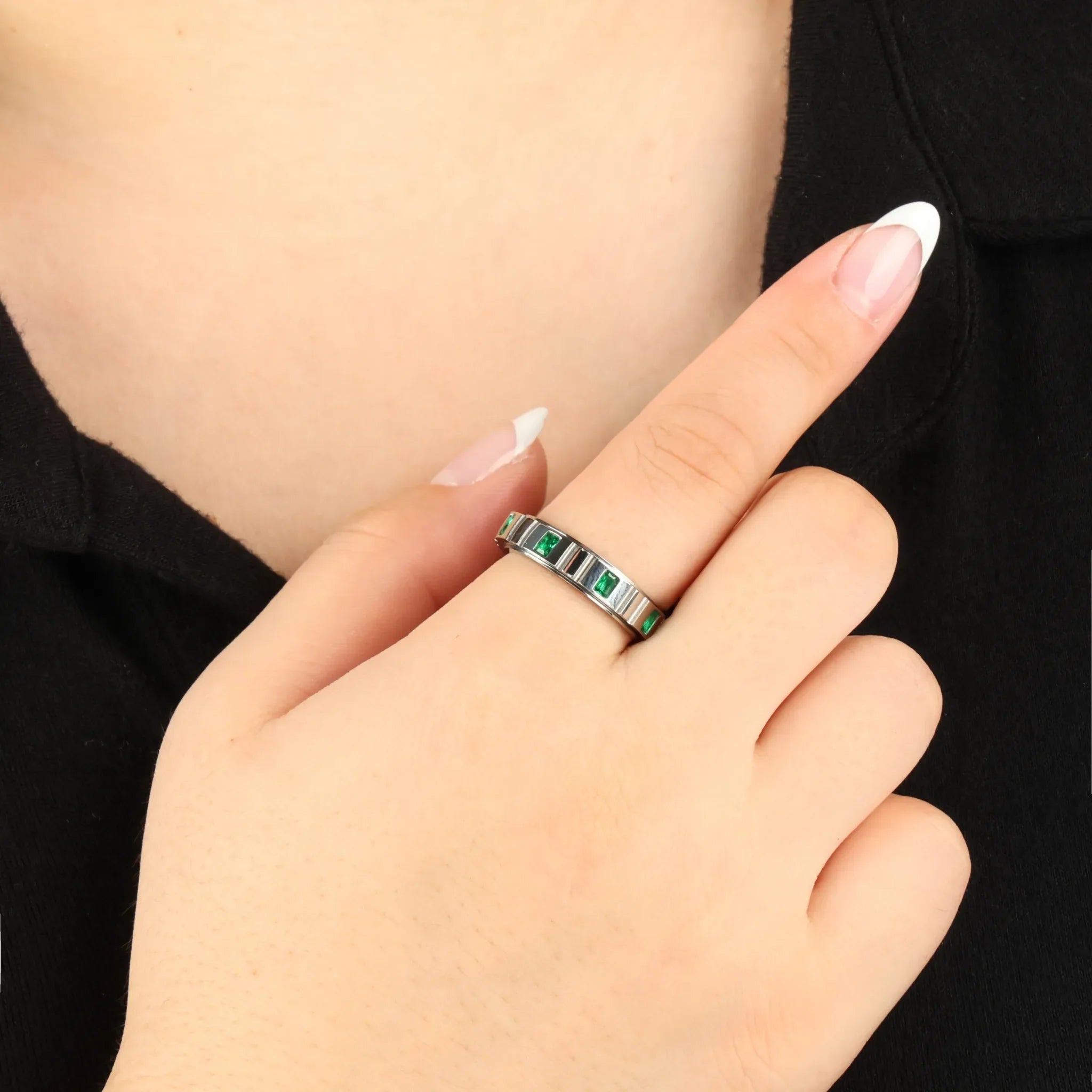 Emerald Fidget Ring