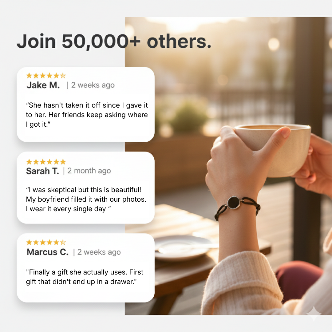 Personalized Digital Locket Bracelet